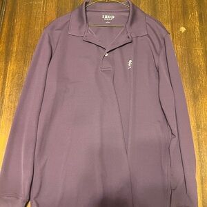 IZOD Golf Long Sleeve Polo Shirt, Size: Large